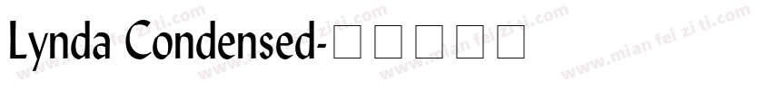 Lynda Condensed字体转换
